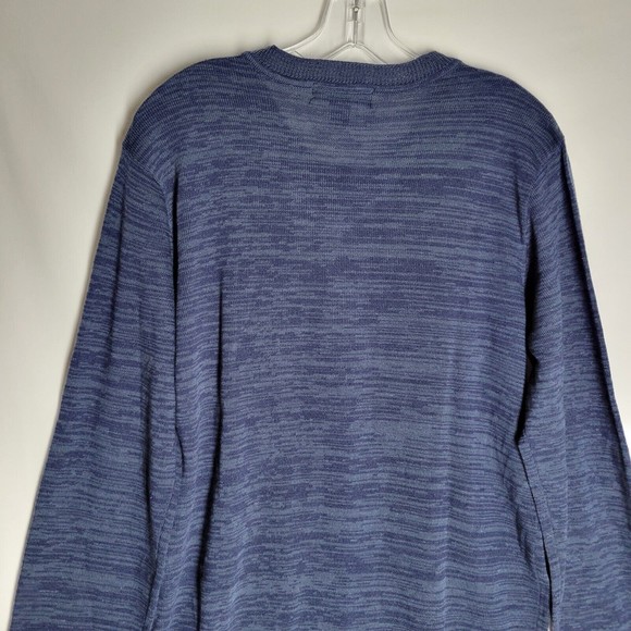 NWT Via Europa Men's Sweater Blue V Neck Long Sleeve Size Small - Picture 7 of 9